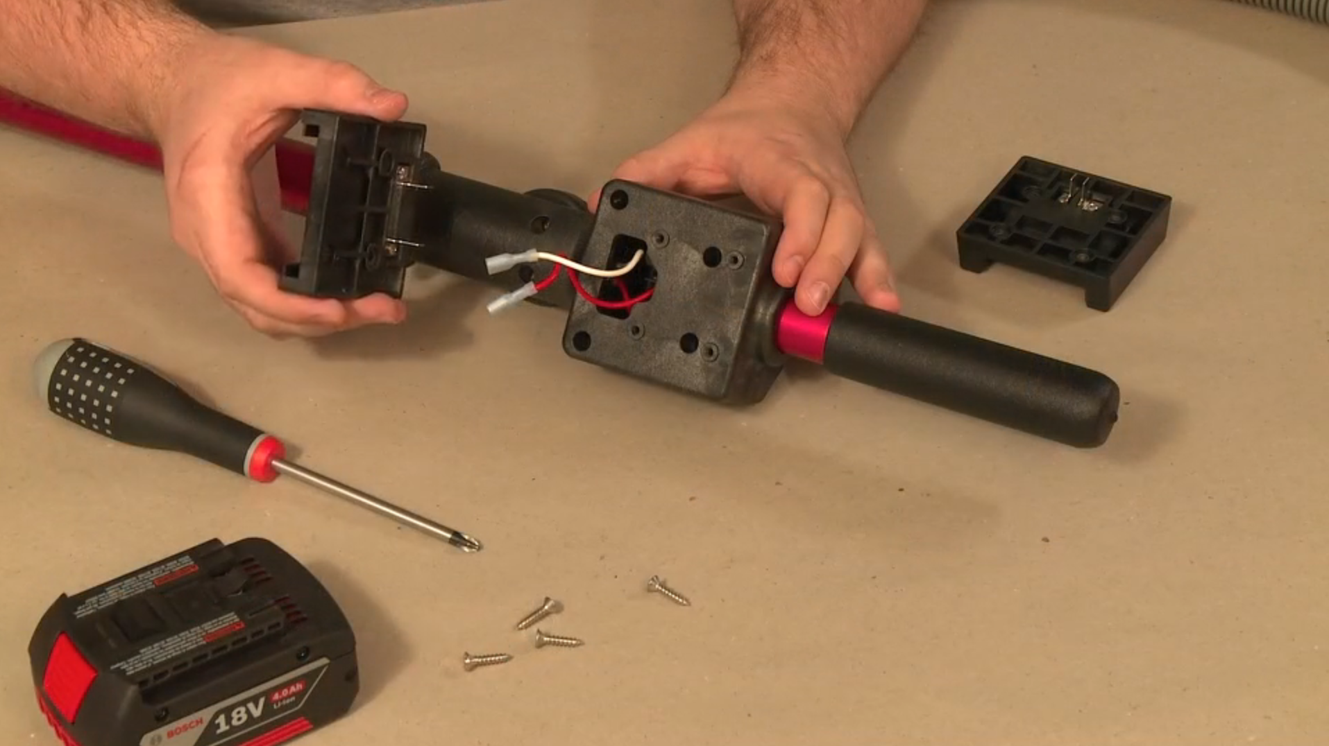 Pump Stick® Cordless Water Pump Battery Plate Adapter Demonstration